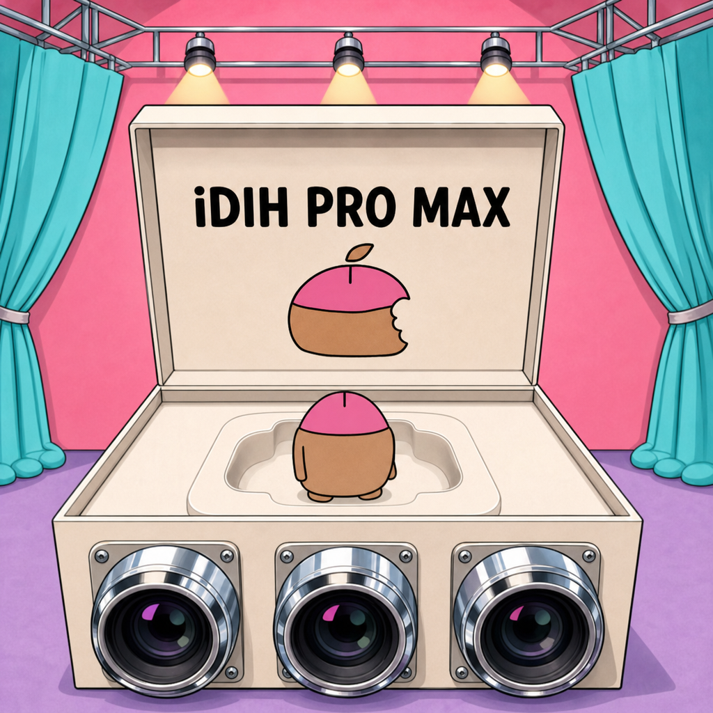 iDIH surrounded by giant camera lenses